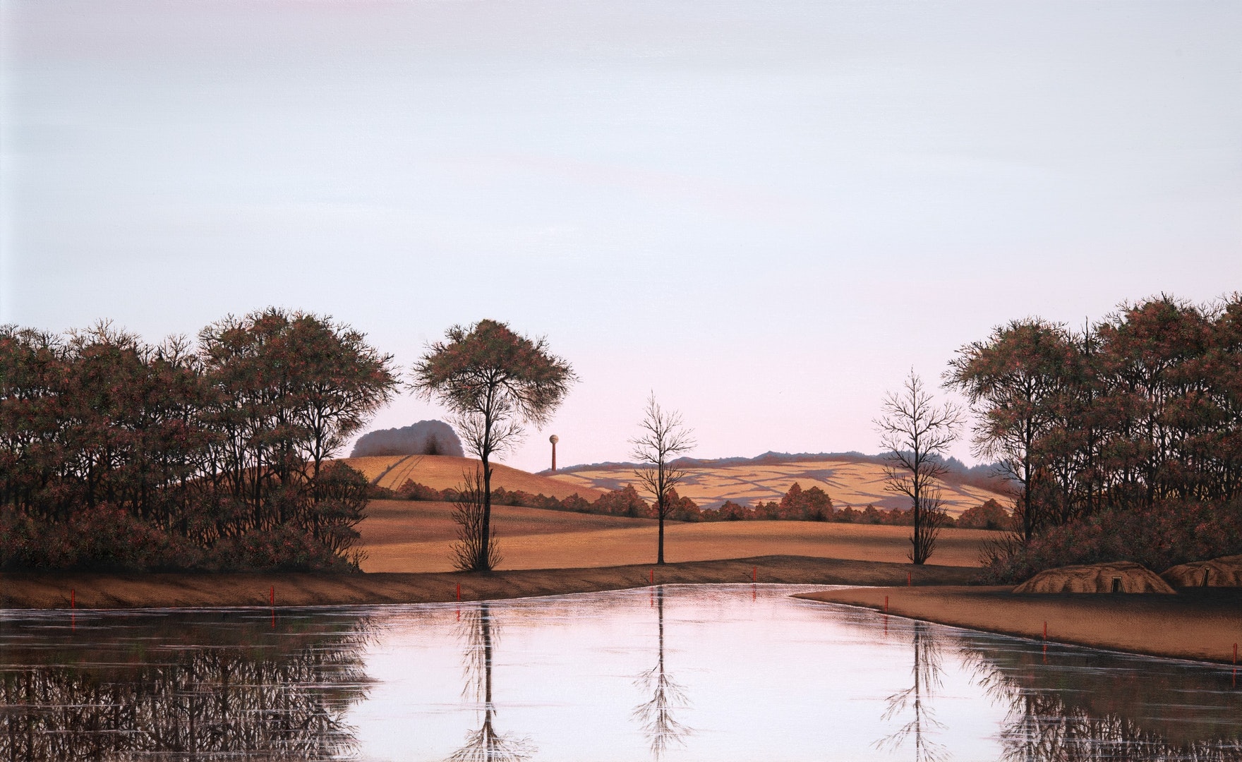 'Firestone 7', David Rae, Oil on canvas, 50 x 81 cm