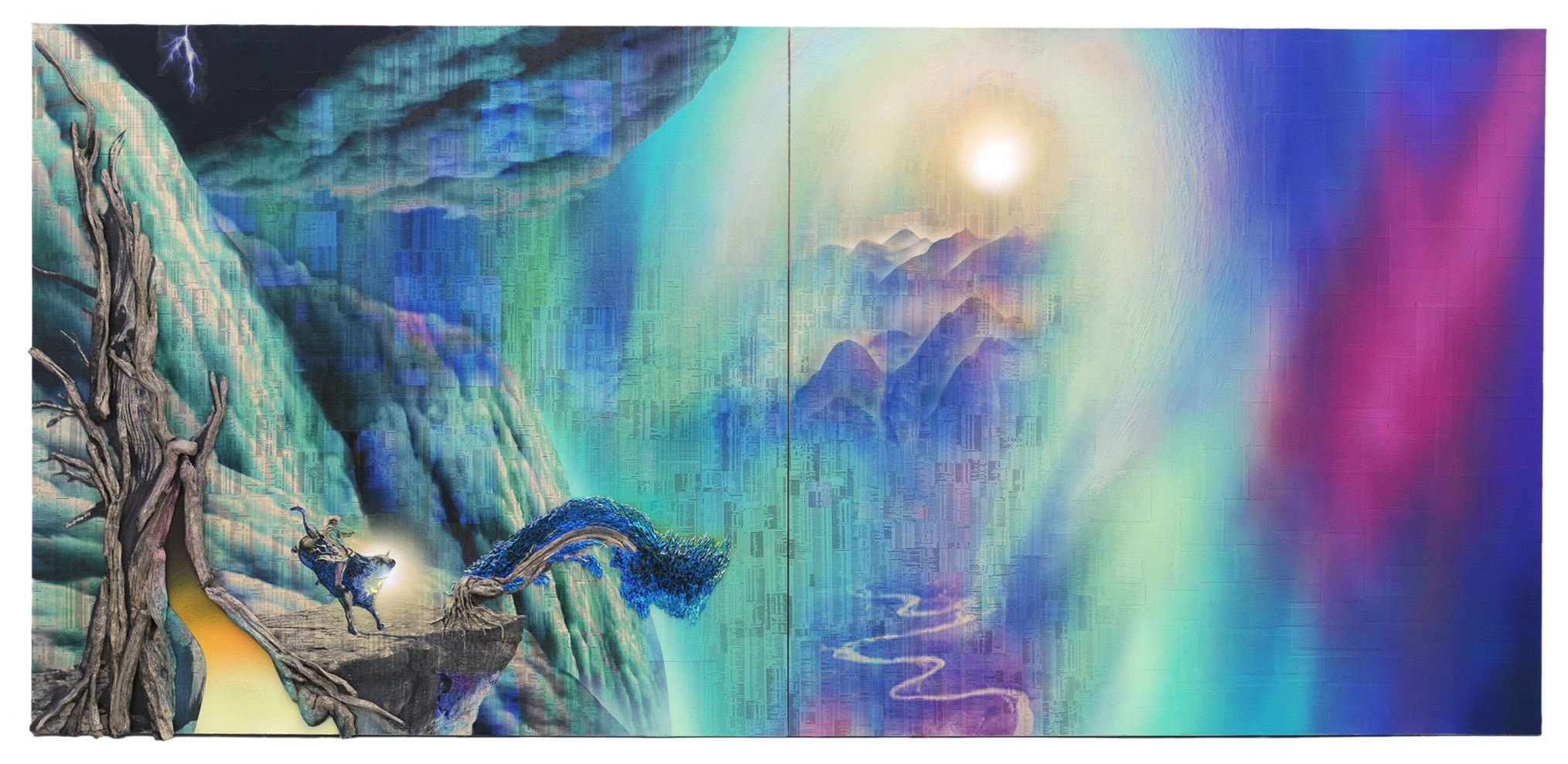 'Solar Cry' by Gordon Cheung, Acrylic on Canvas, 153cm x 326cm, 2012