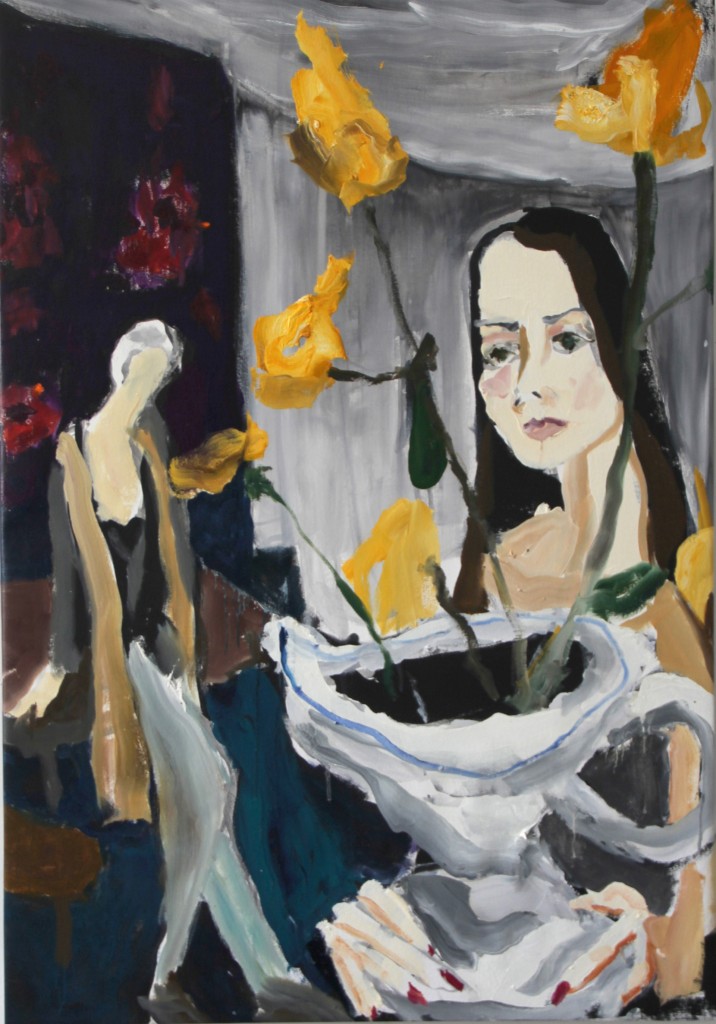 Flowers for Soutine by Bradley Wood 2013 42" x 29" oil on canvas