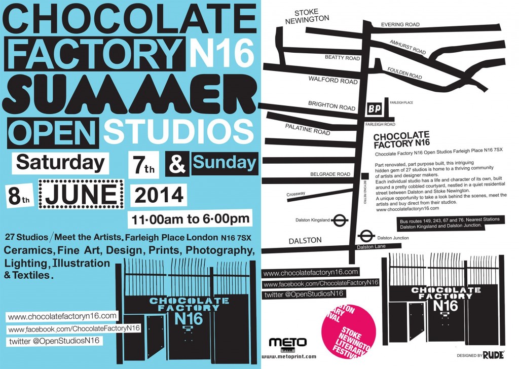 Chocolate Factory N16 Open Studios Weekend Jackson's Art Blog