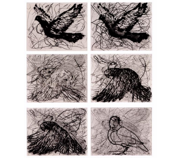 'The Magic Flute: Doves' by William Kentridge Learn Printmaking