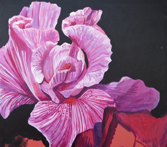 A Journal of a Painting: Painting 'Irises' by Roz Edwards - Jackson's ...