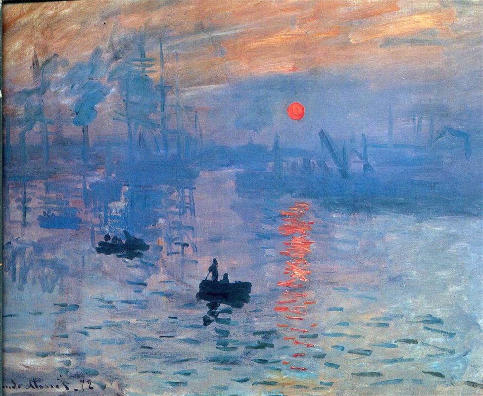 Claude Monet Impression, sunrise 1873