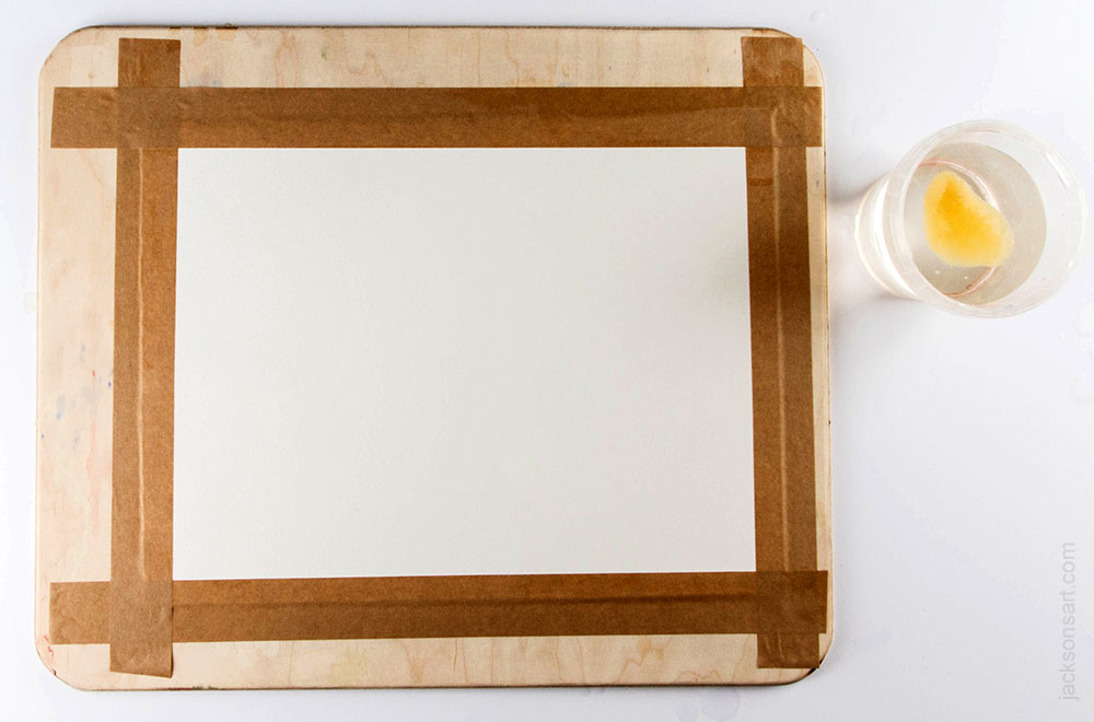 Stretching Watercolour Paper for a Better Painting Experience Jackson
