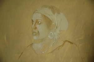Oil Portrait of Mercy Stage 1 Anne Corless
