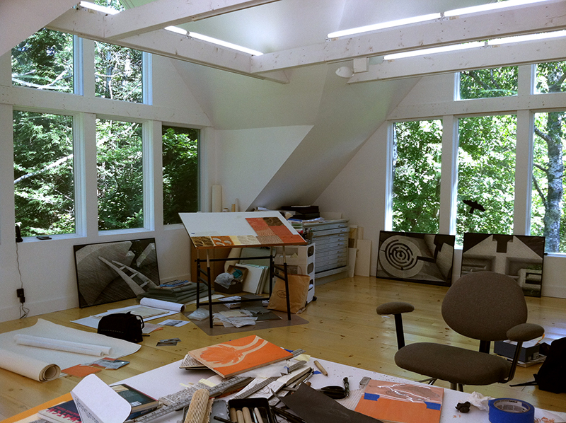 Susan Groce's studio. 