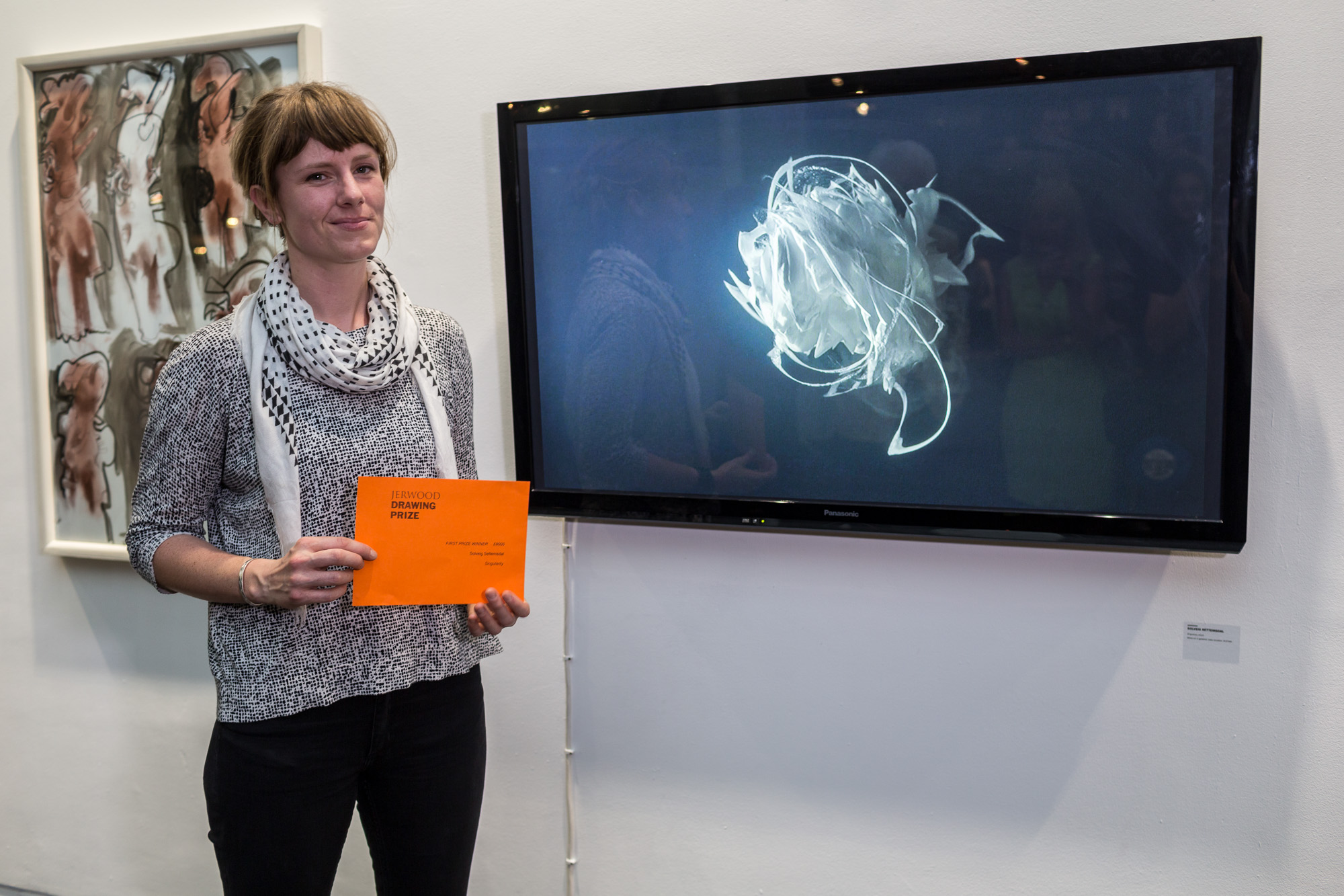 Solveig Settemsdal and her winning artwork 'Singularity'