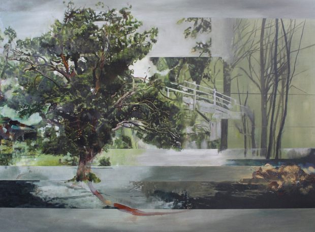 River View Nerine Tassie Mixed media , 66cm x 90cm, 2016