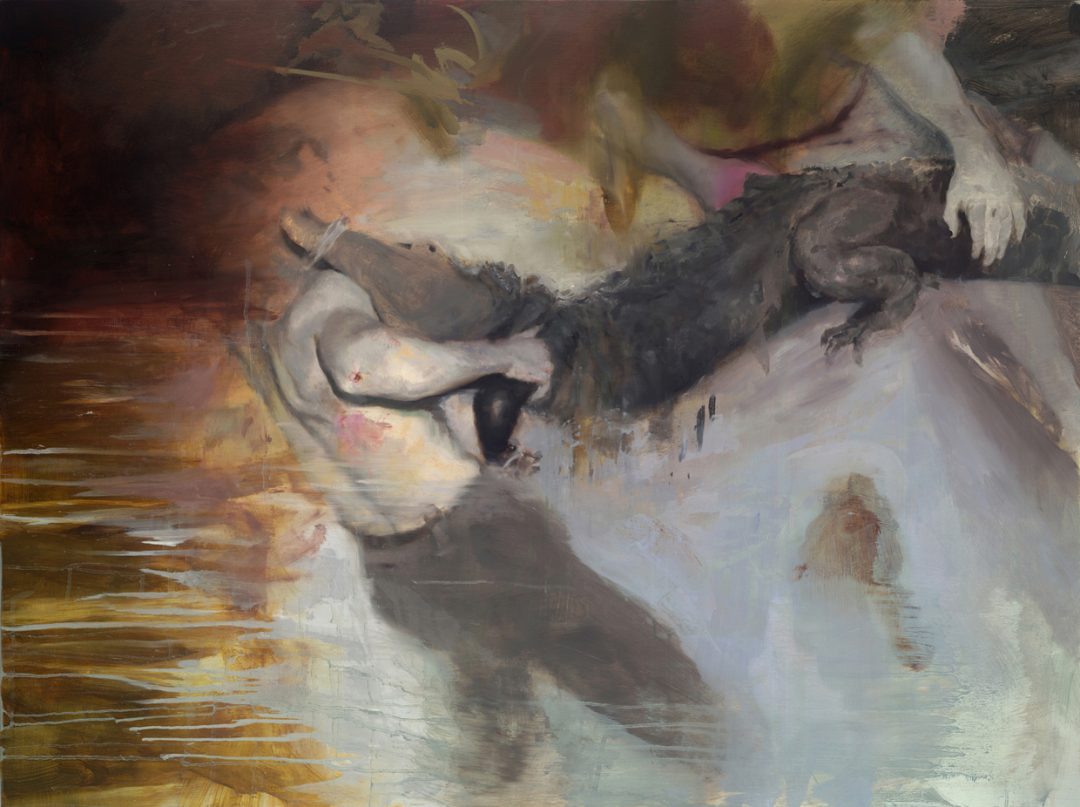 'It's Always Warmer In The Winter' Joshua Flint Oil on wood panel, 30" x 40", 2015