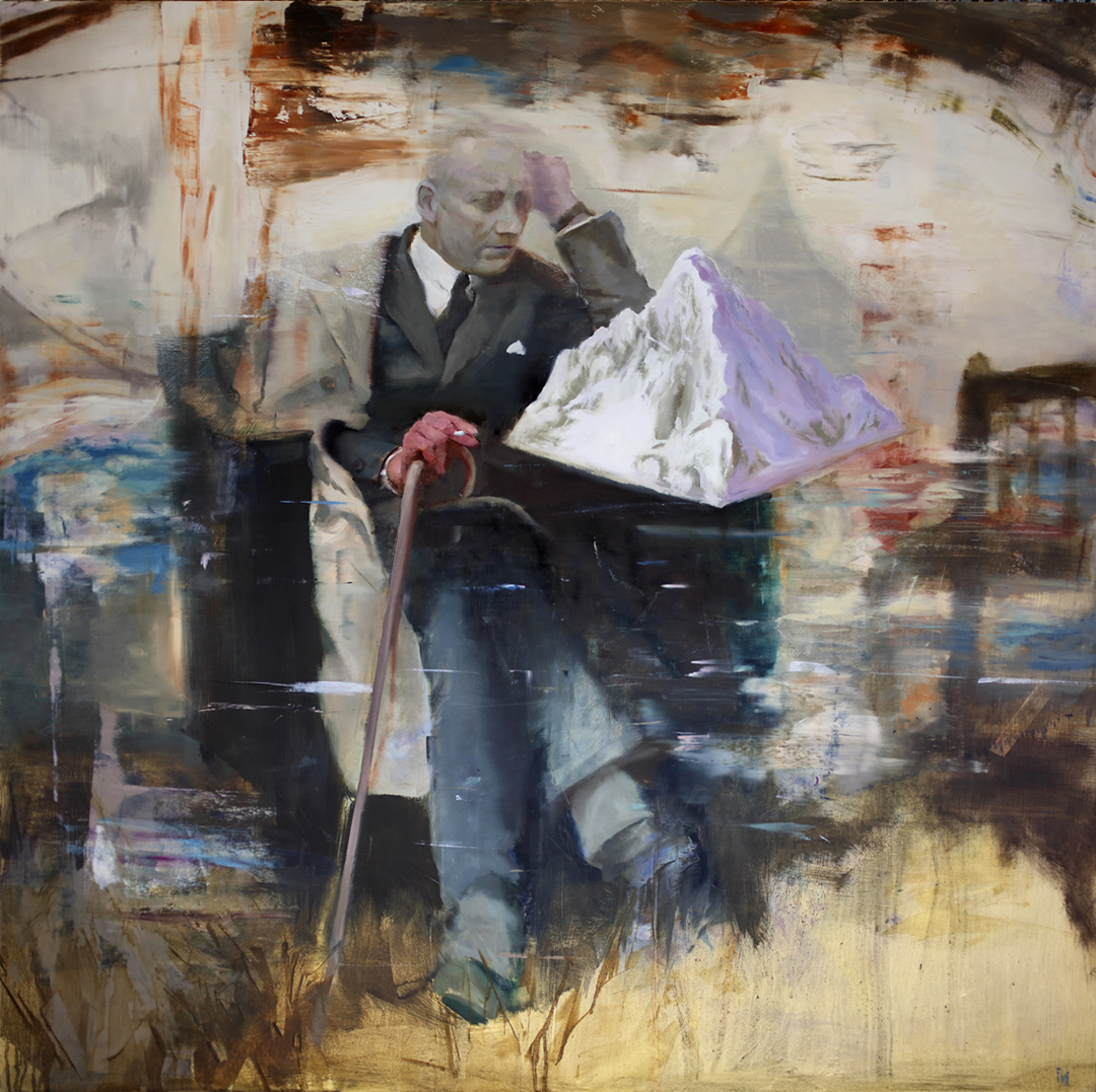 'The Guest' Joshua Flint Oil on wood panel, 36" x 36", 2016