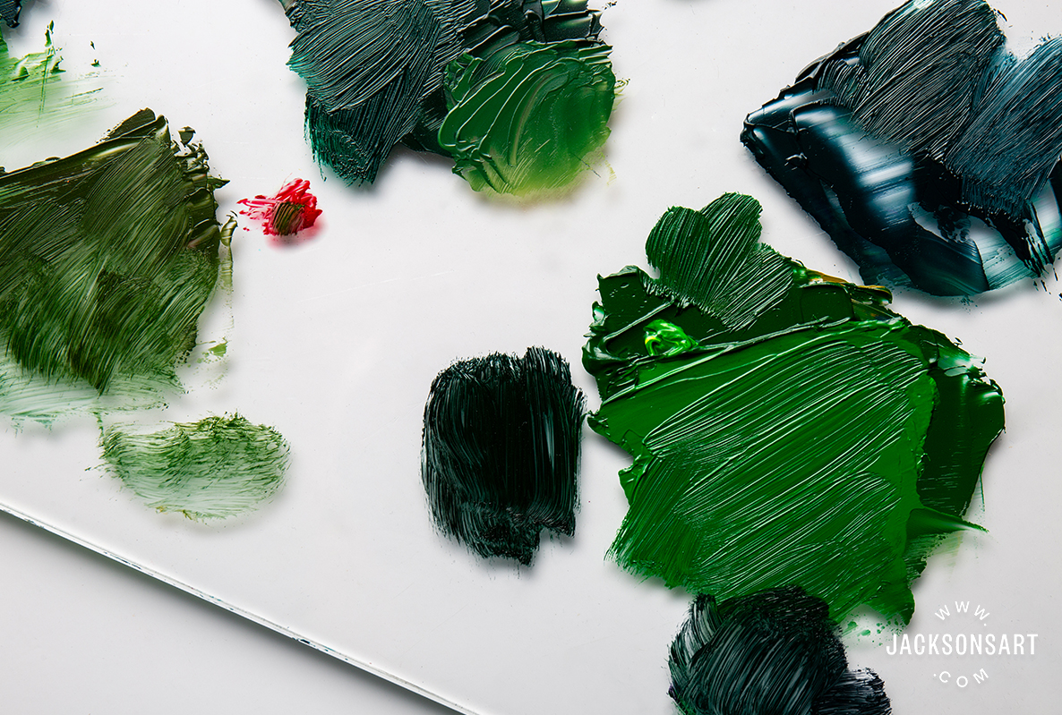 Mixing a Variety of Greens in Two Steps - Art Blog