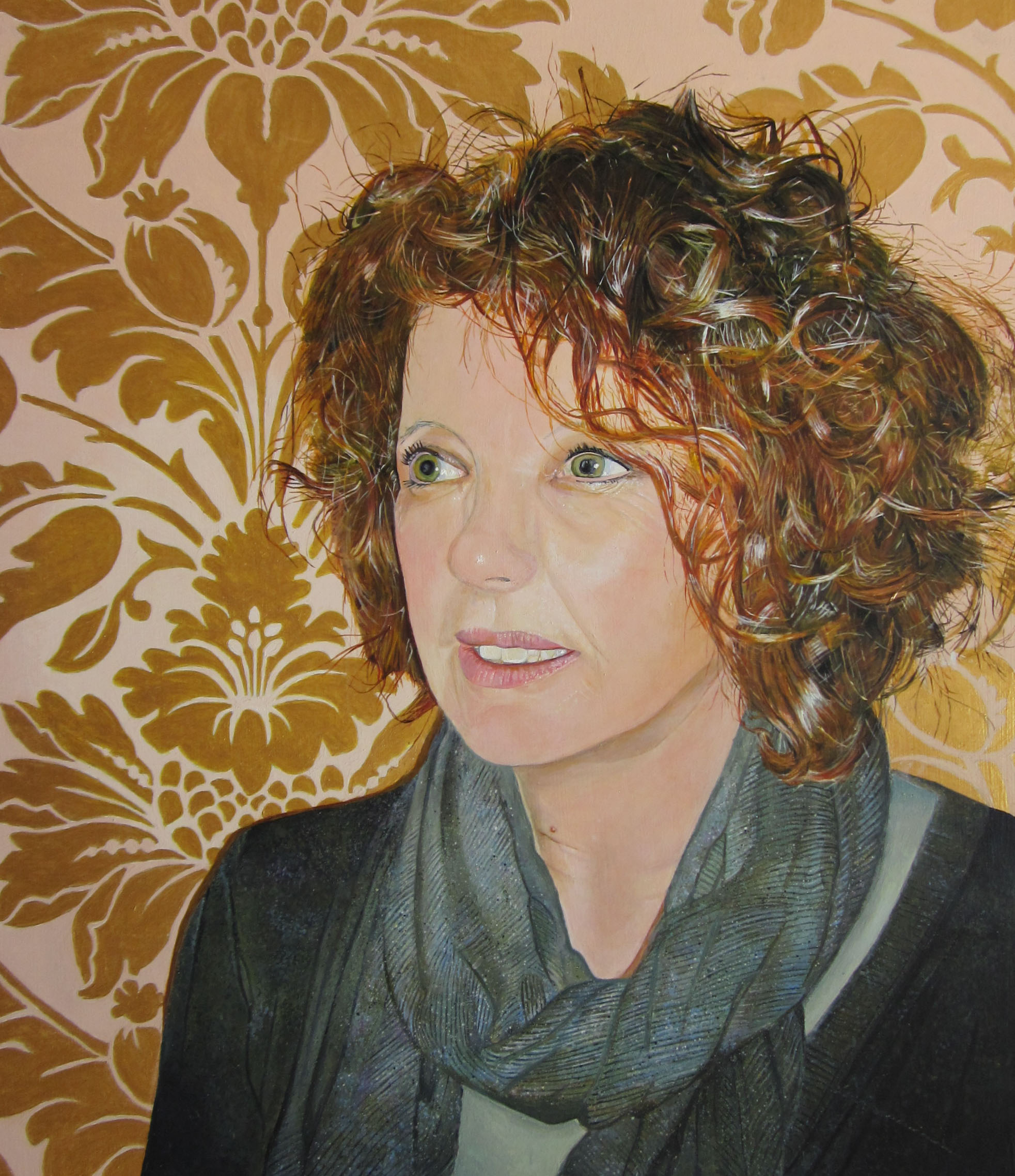 'Pam' Jeanne Warren Acrylic on Board, 52 x 46 cm, 2016