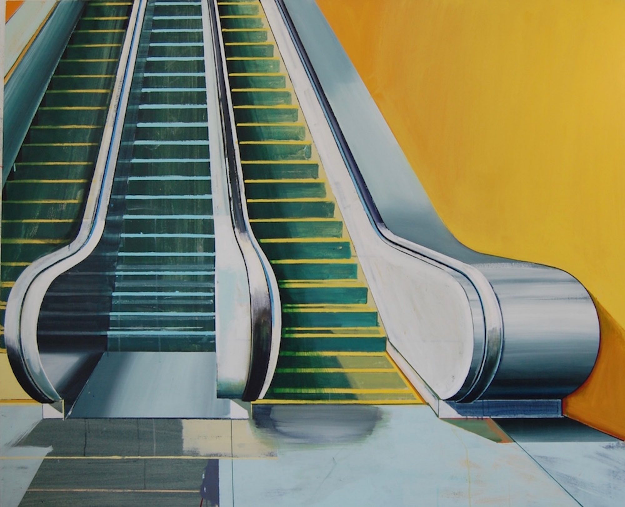 'Escalator' Paul Crook Acrylic on canvas, 135cm x 165cm