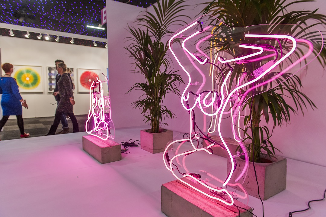 Romily Alice Walden at The Affordable Art Fair Battersea, October 2017 (photograph: Guy Bell)