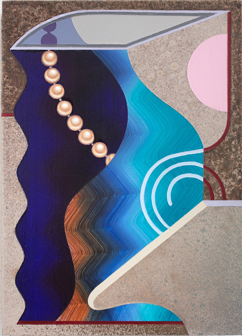 Christian Ruiz Berman, 'Mirage for Kokochi' (Illusion of Wealth), Acrylic on Panel, 18x13cm