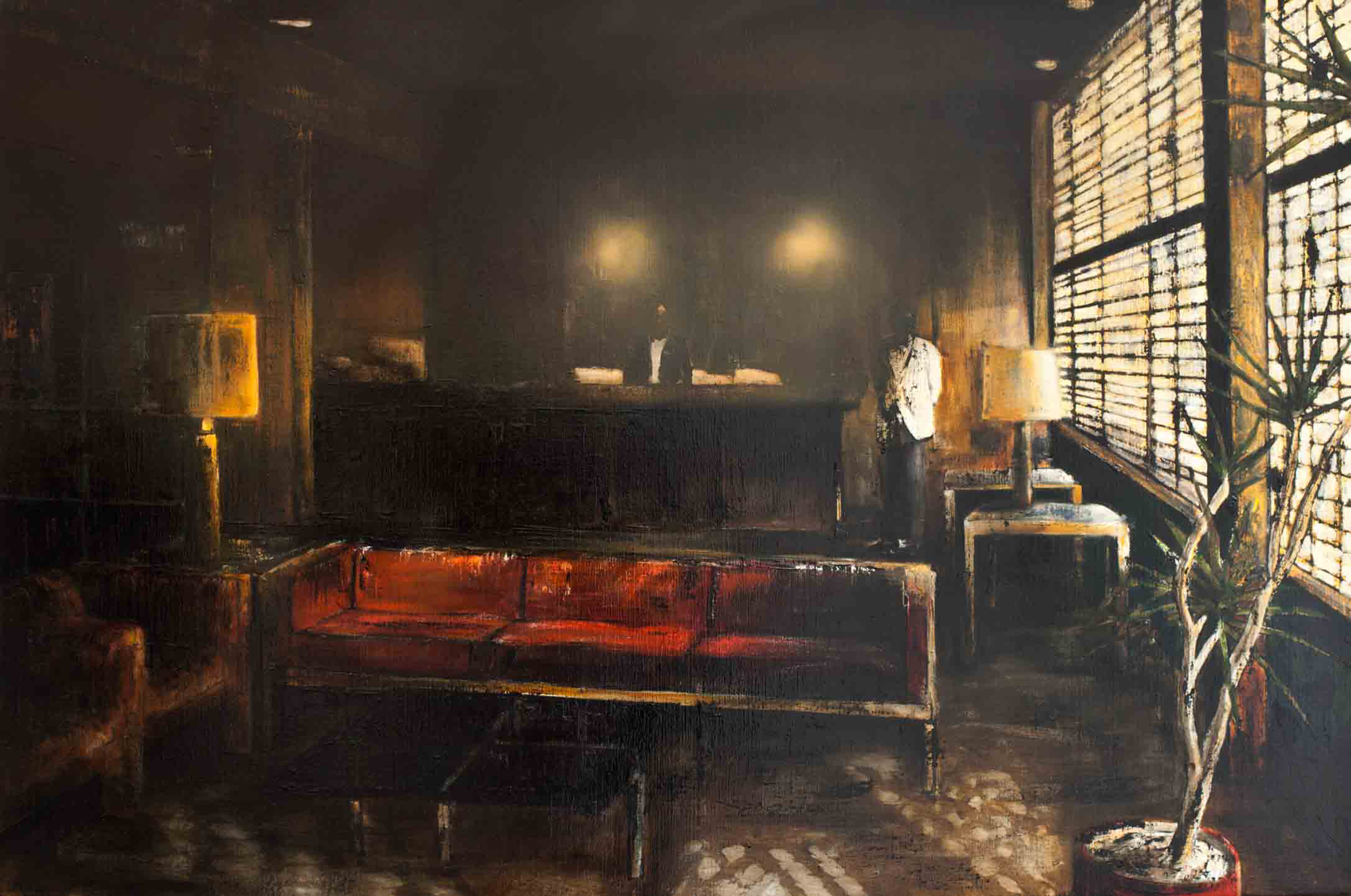 'I Remain In The Dark' Jarik Jongman Oil on Canvas, 120cm x 180cm, 2013