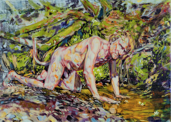 The Beast, 2017, Oil on Linen, 40x56cm, Dominic Shepherd March exhibitions