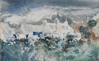 Pembrokeshire Cottages John Blockley Watercolour, c.1988