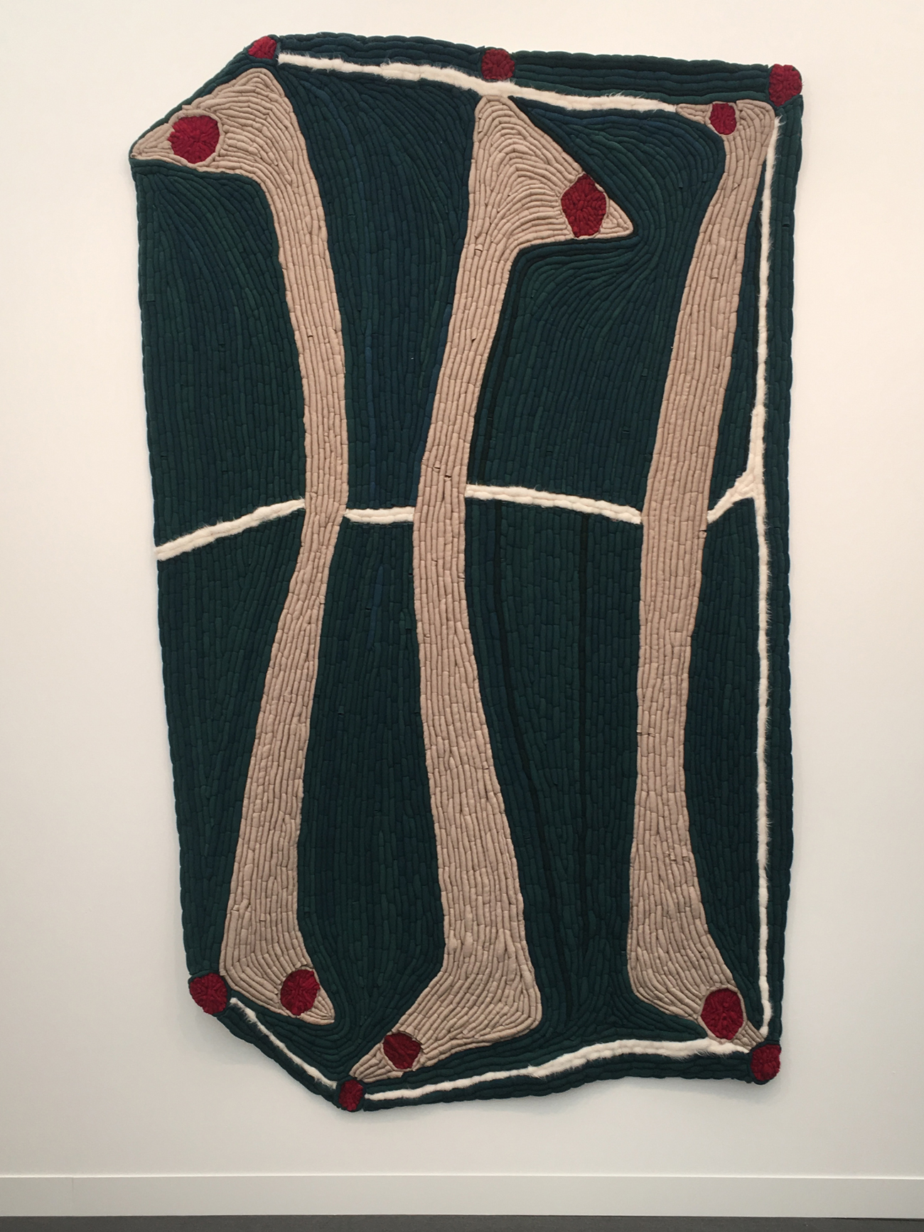 Enrico David, ”Untitled”, wool on cotton, 280 x 190 cm