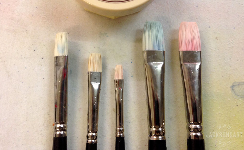 Jackson's Akoya Brushes for Oil, Water-Mixable Oil or Acrylic