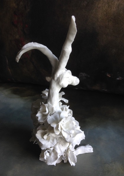 Caroline Lingwood 'Flowered Hare' Porcelain 28x14x12cm (1)