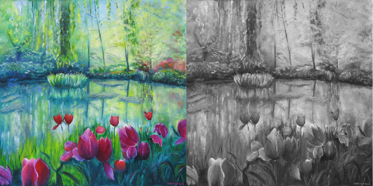 Maureen Greenwood, Spring in Monet's Garden