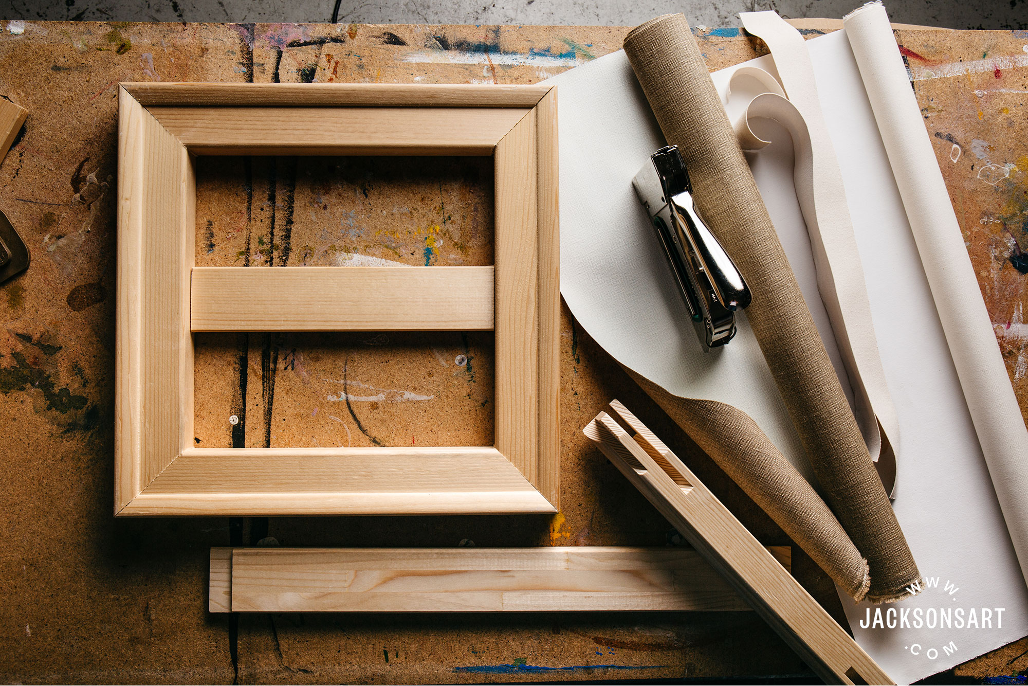 Stretcher Bars，Wood Canvas Frame Kit，DIY Canvas framm for Oil Painting,Art Stretcher Bars 75x75cm 30x30 Inch