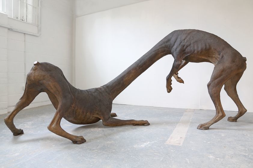 Charles Avery, Untitled (Duculi), 2013, Bronze, 165 x 300 x 145 cm - exhibitions in June