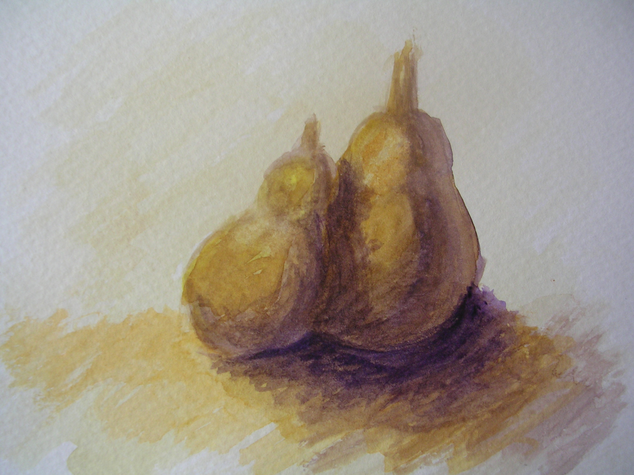 Pair of Pears watercolour
