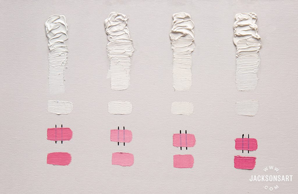 The Difference Between Four White Oil Paints Jackson's Art Blog