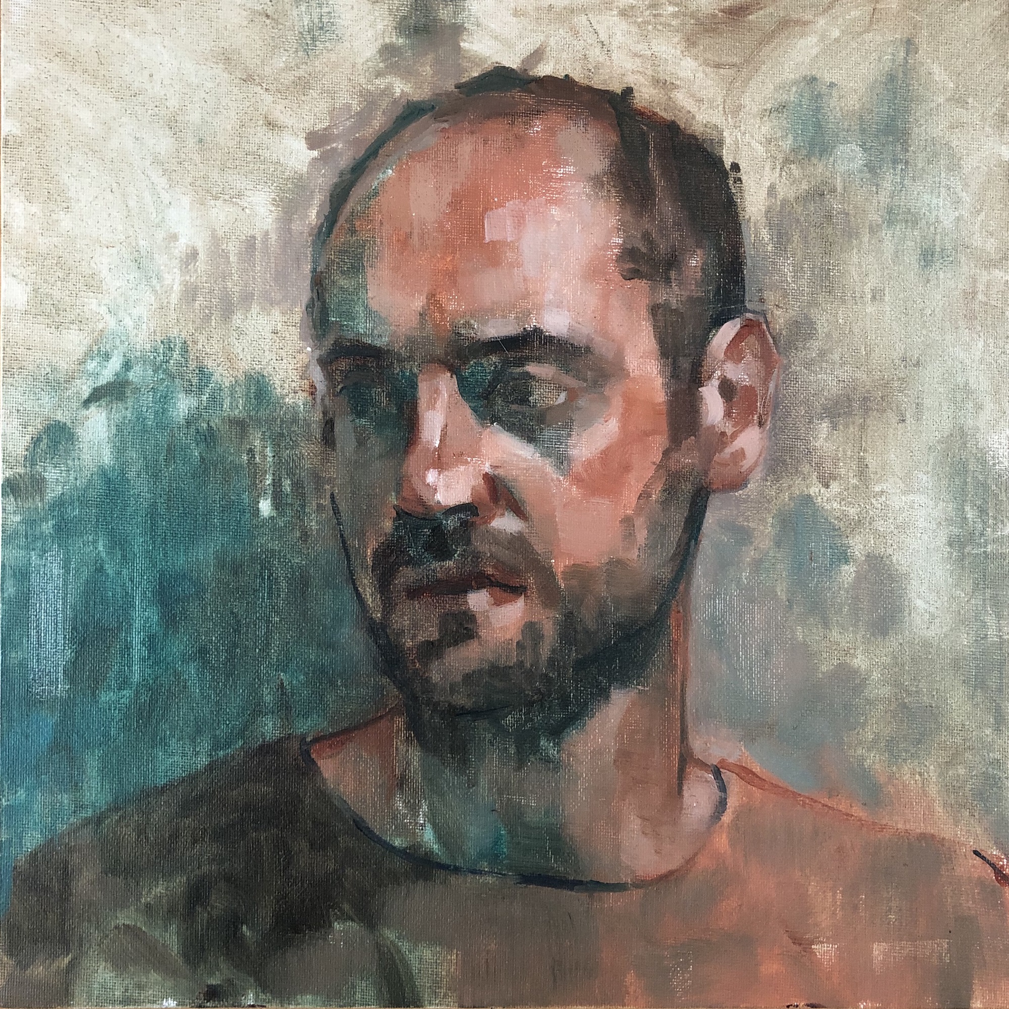 Jonathan, 2020 Jonathan Chan Oil on canvas, 30 x 30 cm