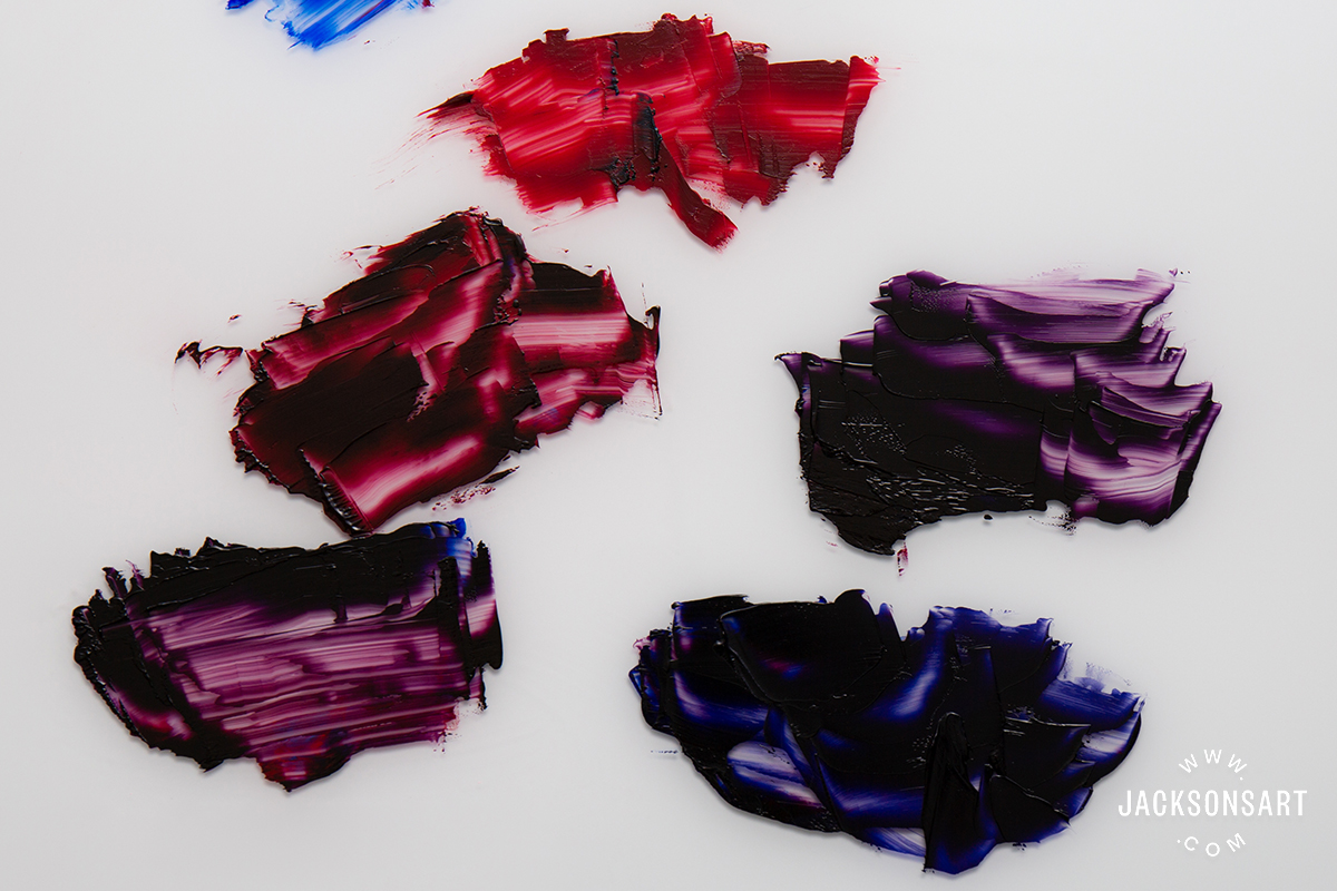 alizarin crimson and ultramarine blue