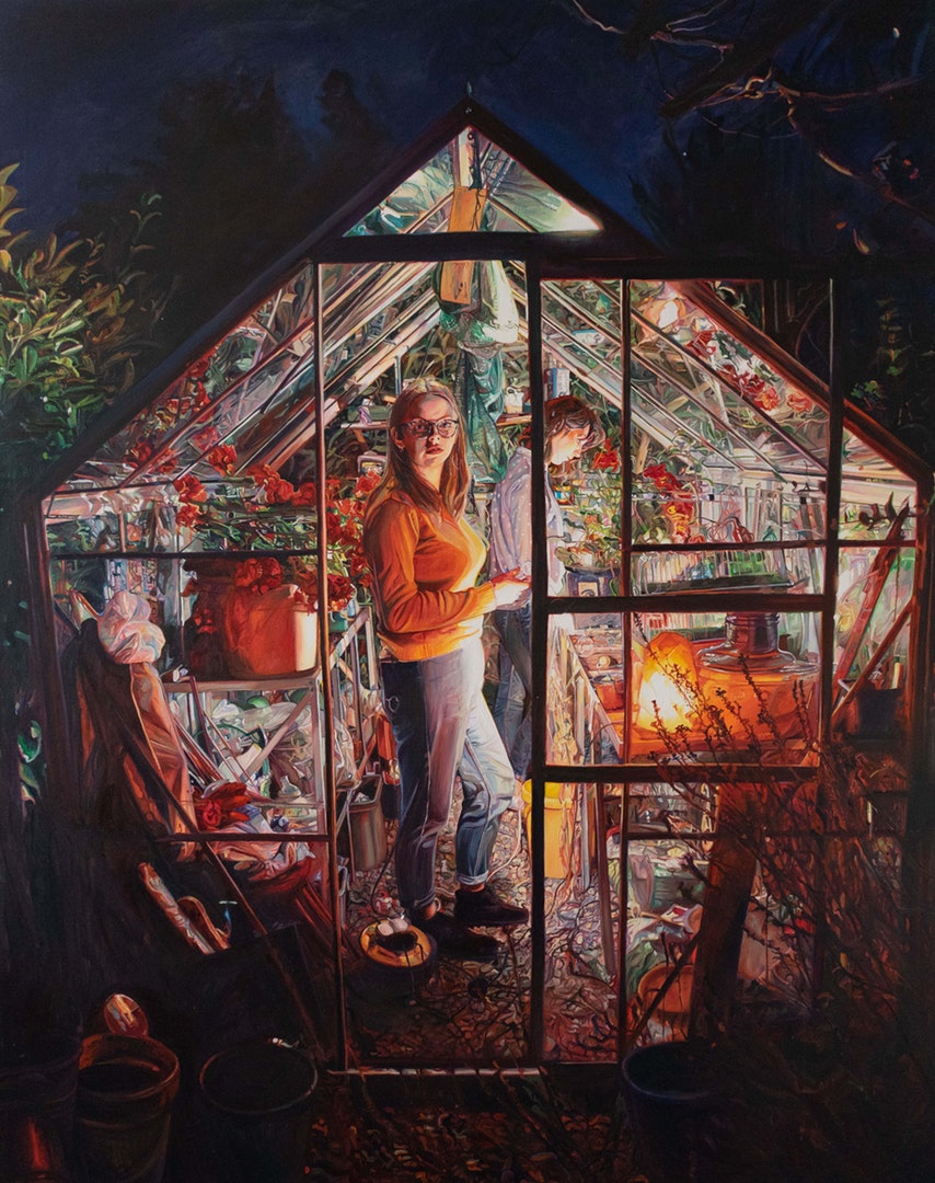 Ruth Murray. Geraniums. Winner Jackson's Painting Prize 2020
