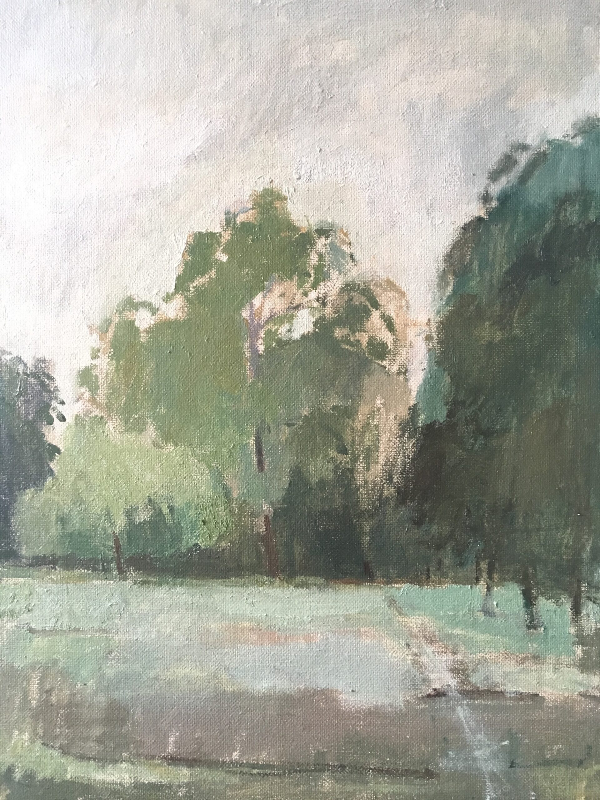 Hyde Park, Summer, 2020 Jessica Biggs Oil on canvas, 40.5 x 30.5cm