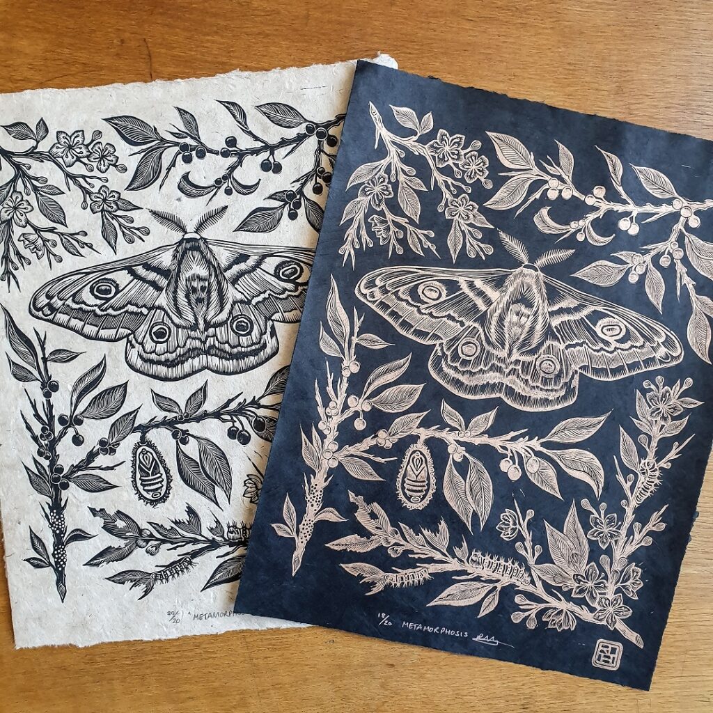 Rachael Louise Hibbs Botanical Inspired Linocut Prints Jackson's Art