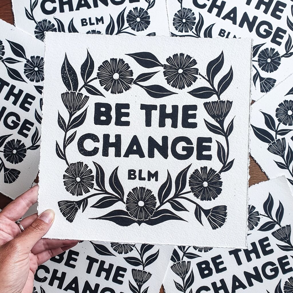 Rachael Louise Hibbs Botanical Inspired Linocut Prints Jackson's Art