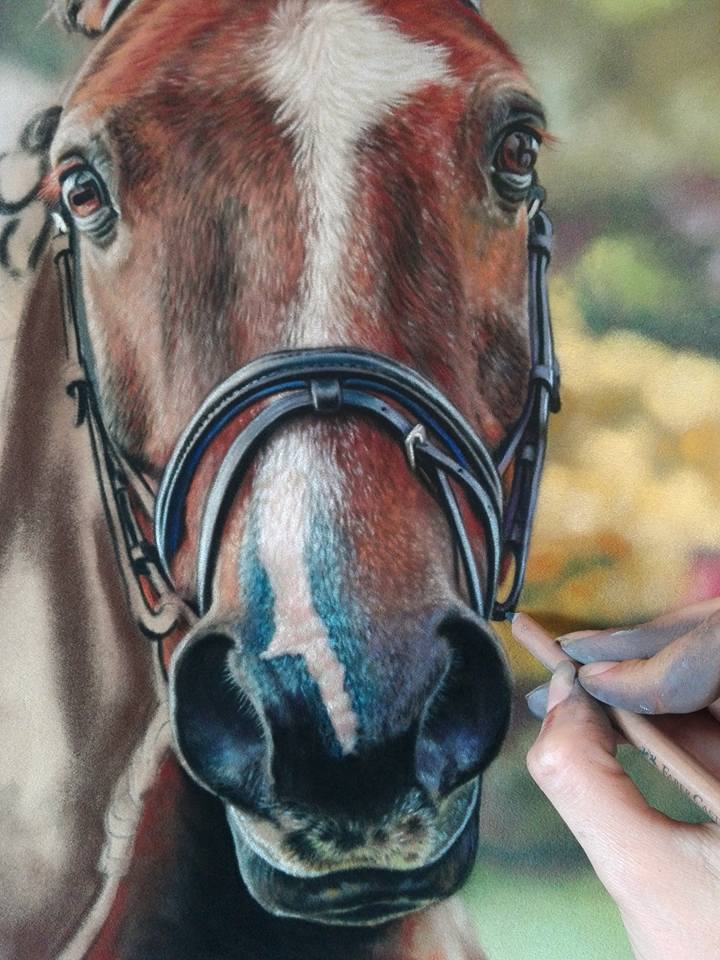 WIP Horse Commission: Emma Colbert. Jackson’s Painting Prize.