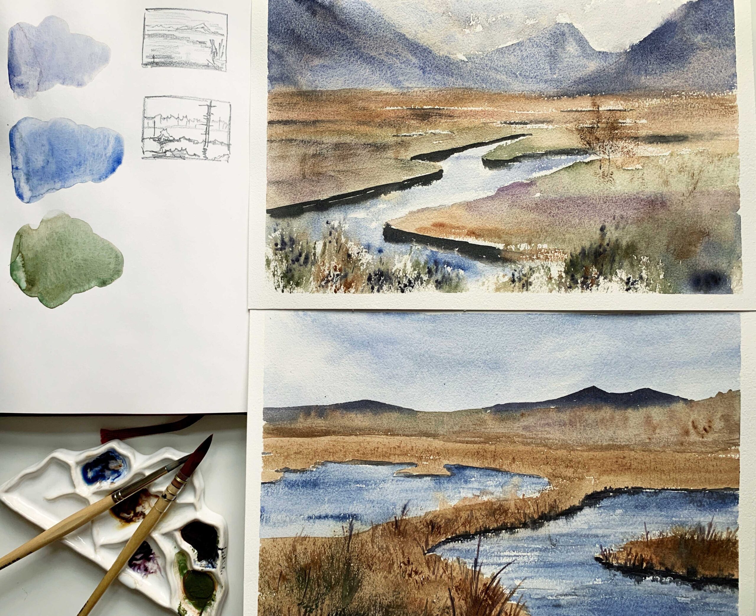 Supergranulation Watercolours