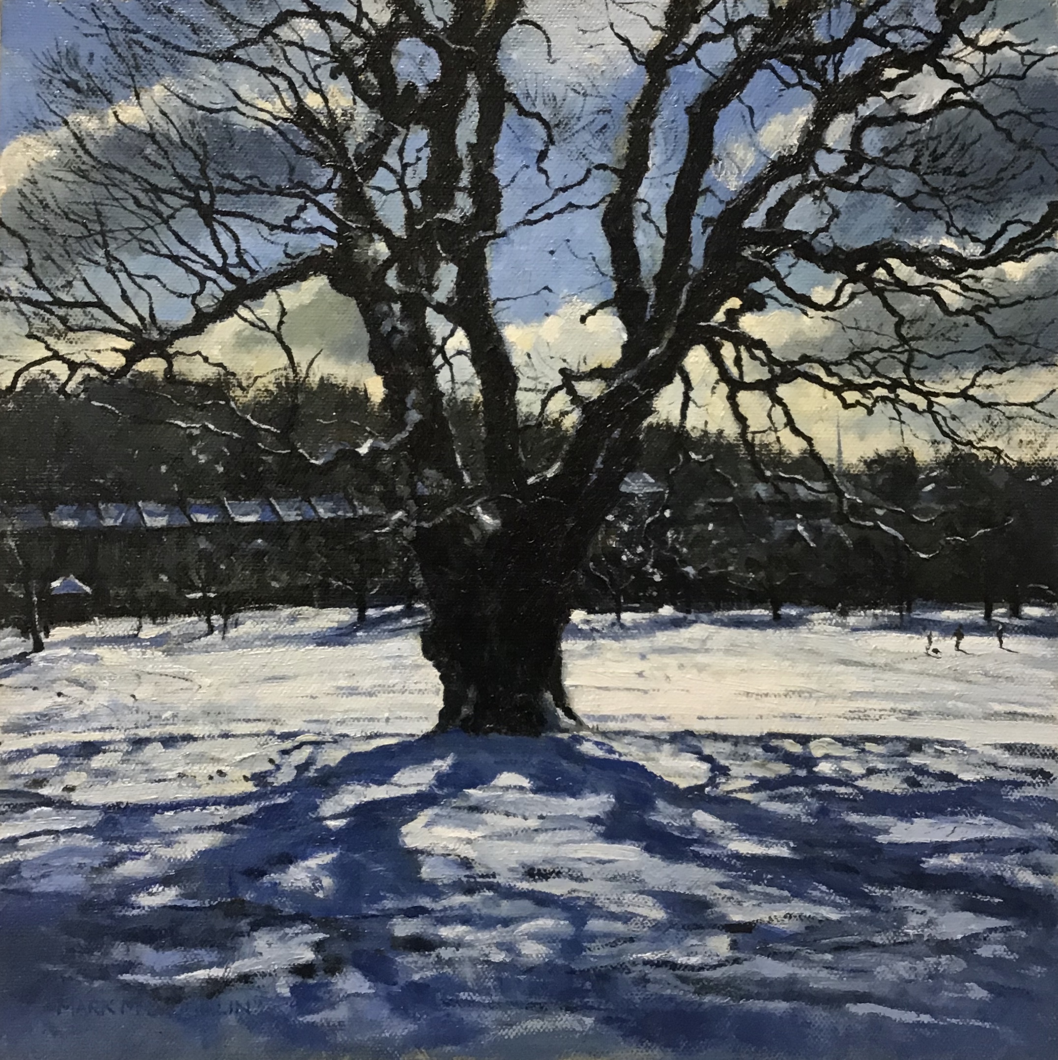 Mark McLaughlin. Winter Plain Air Painting.
