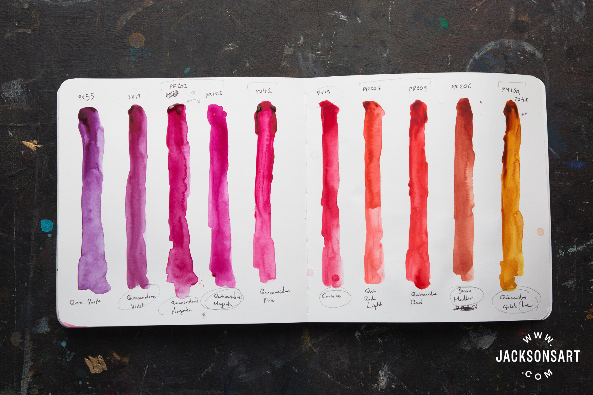 Pigment Stories Quinacridone Pigments Jackson's Art Blog