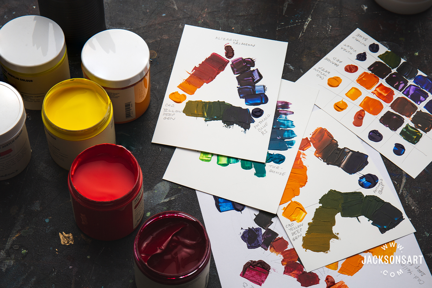 How to Layout an Acrylic Paint Palette