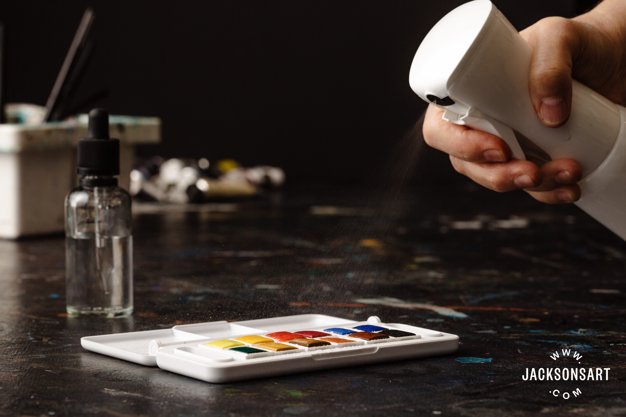 watercolour pans