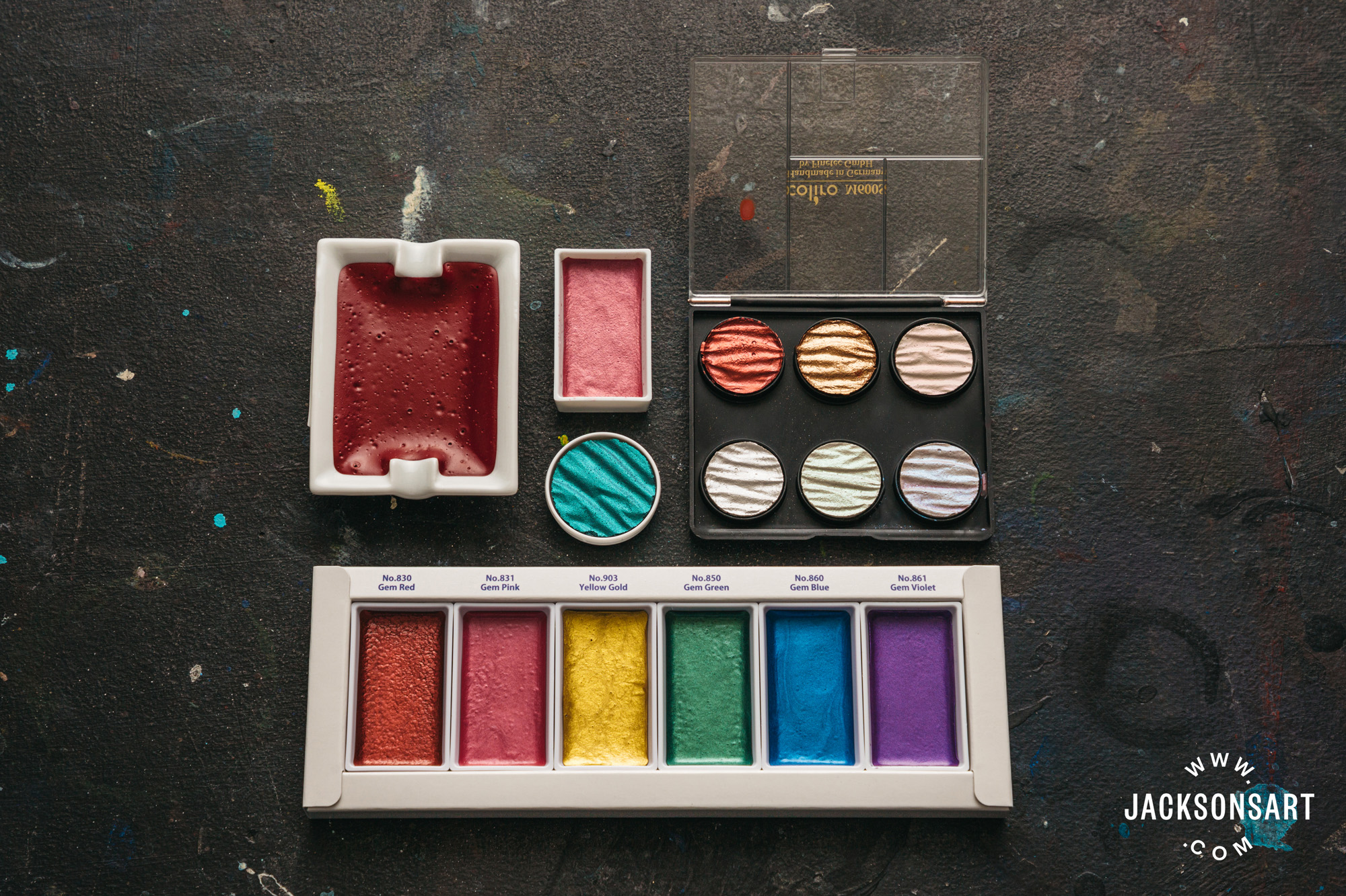 watercolour pans