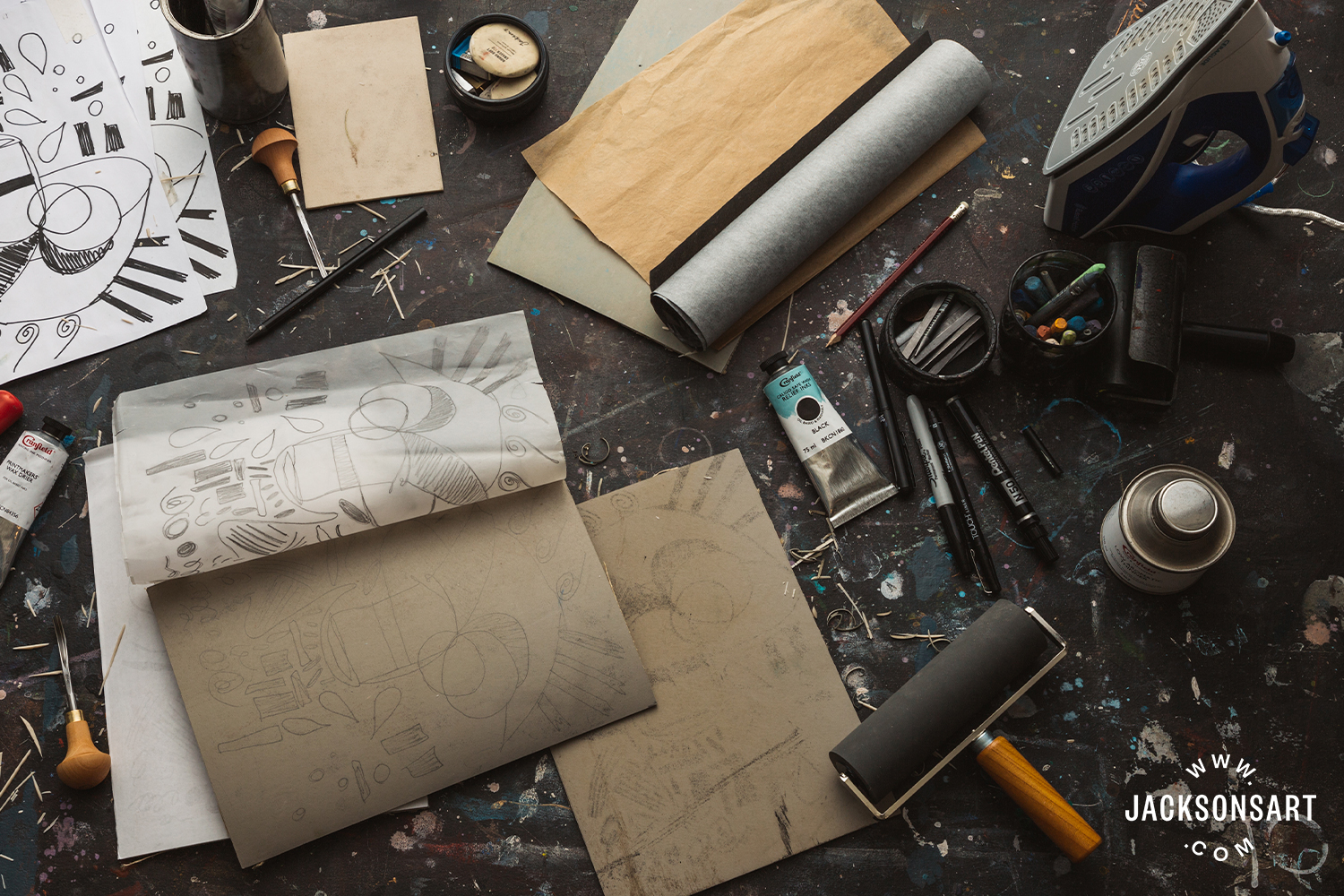 The Best Way to Transfer Images to Lino - Jackson's Art Blog