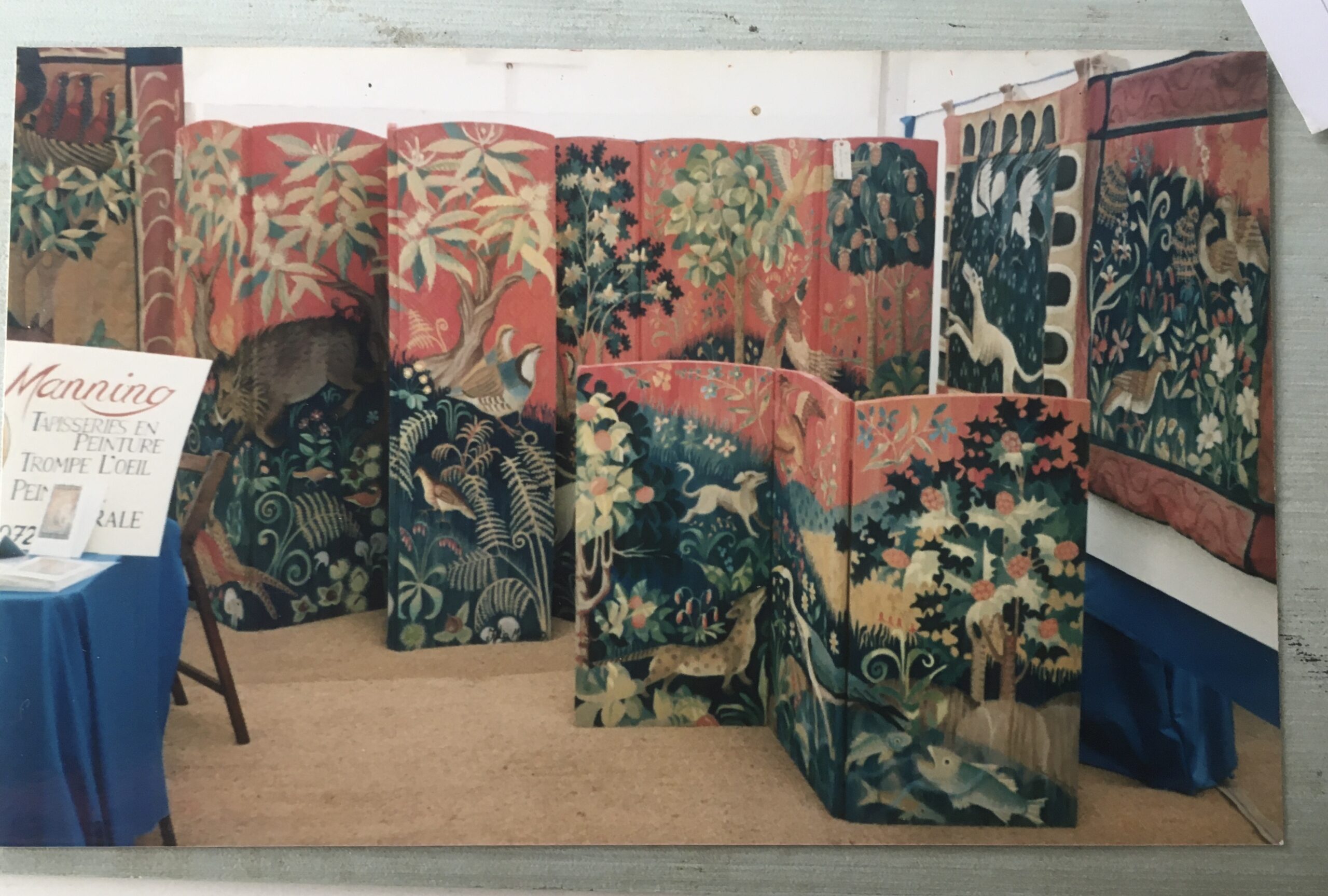 Painted Tapestry Screens by Julia Manning