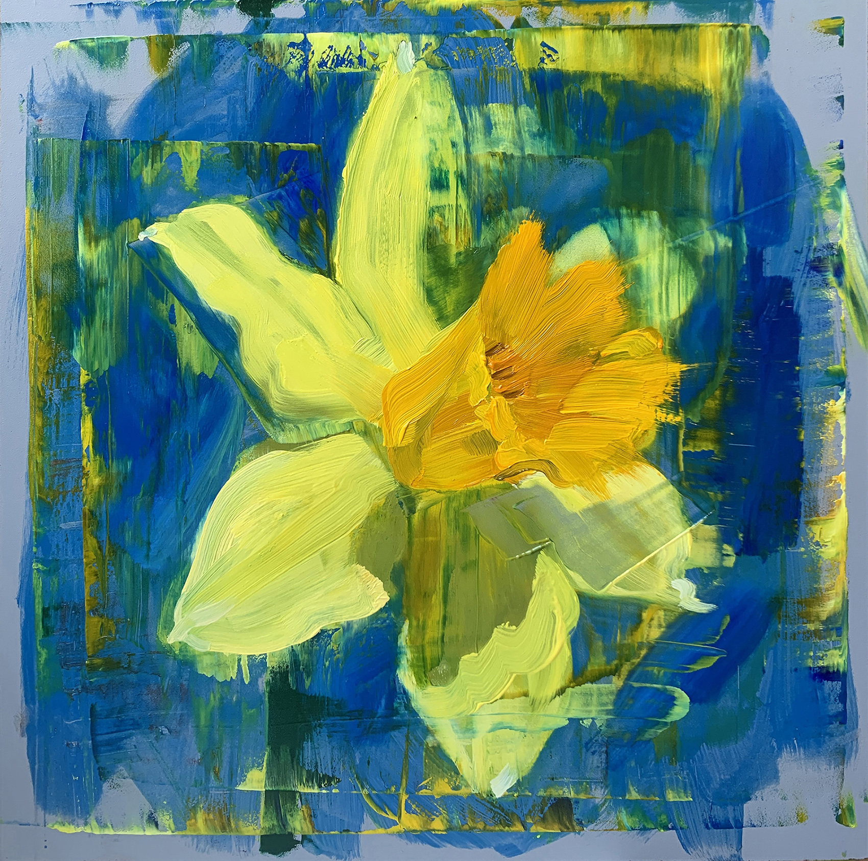 Daffodil painted with Jackson's Alkyd Oil Medium Satin
