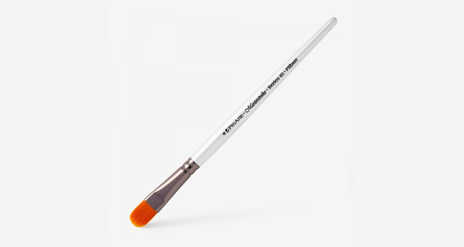 Pro Arte Masterstroke Prolon Series 61 Synthetic Brush Filbert Size 8
