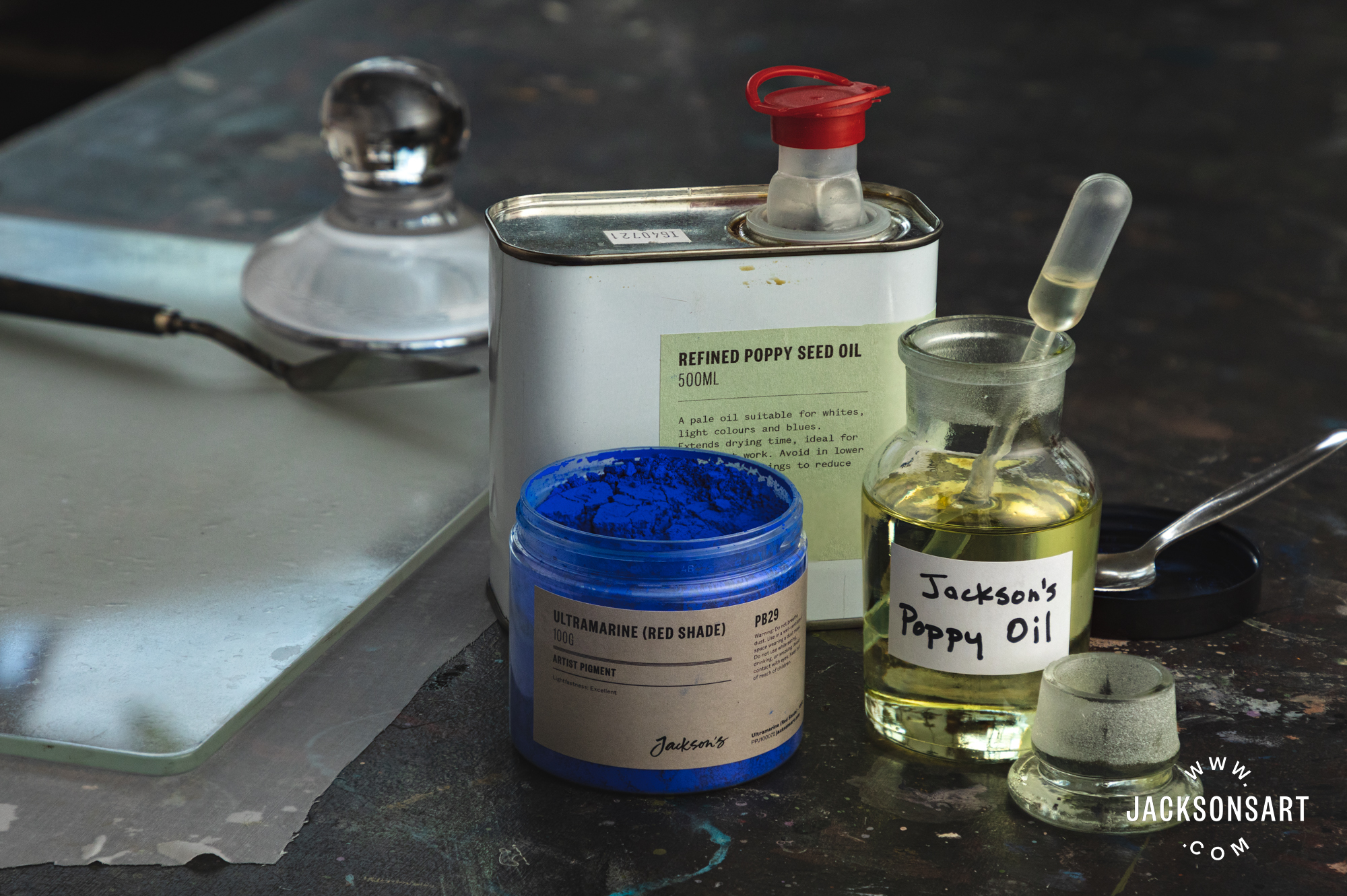 materials for making oil paint