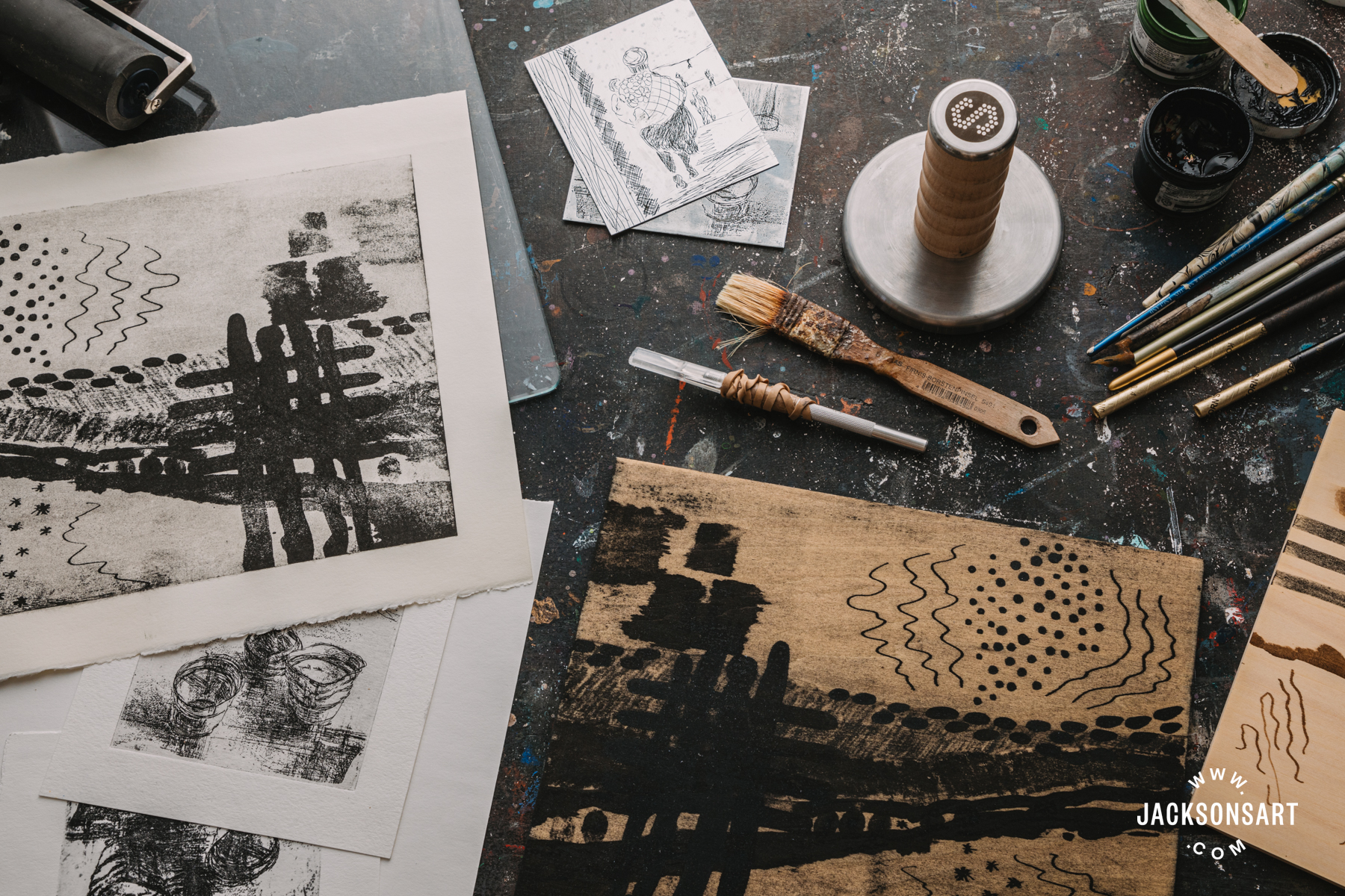 Sláma Press Printmaking Techniques - Jackson's Art Blog