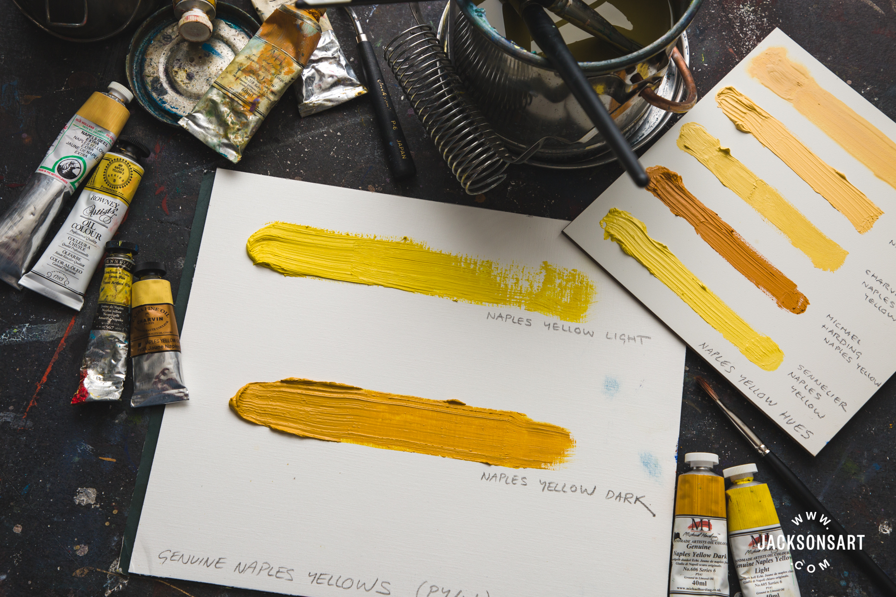 Naples Yellow oil paints